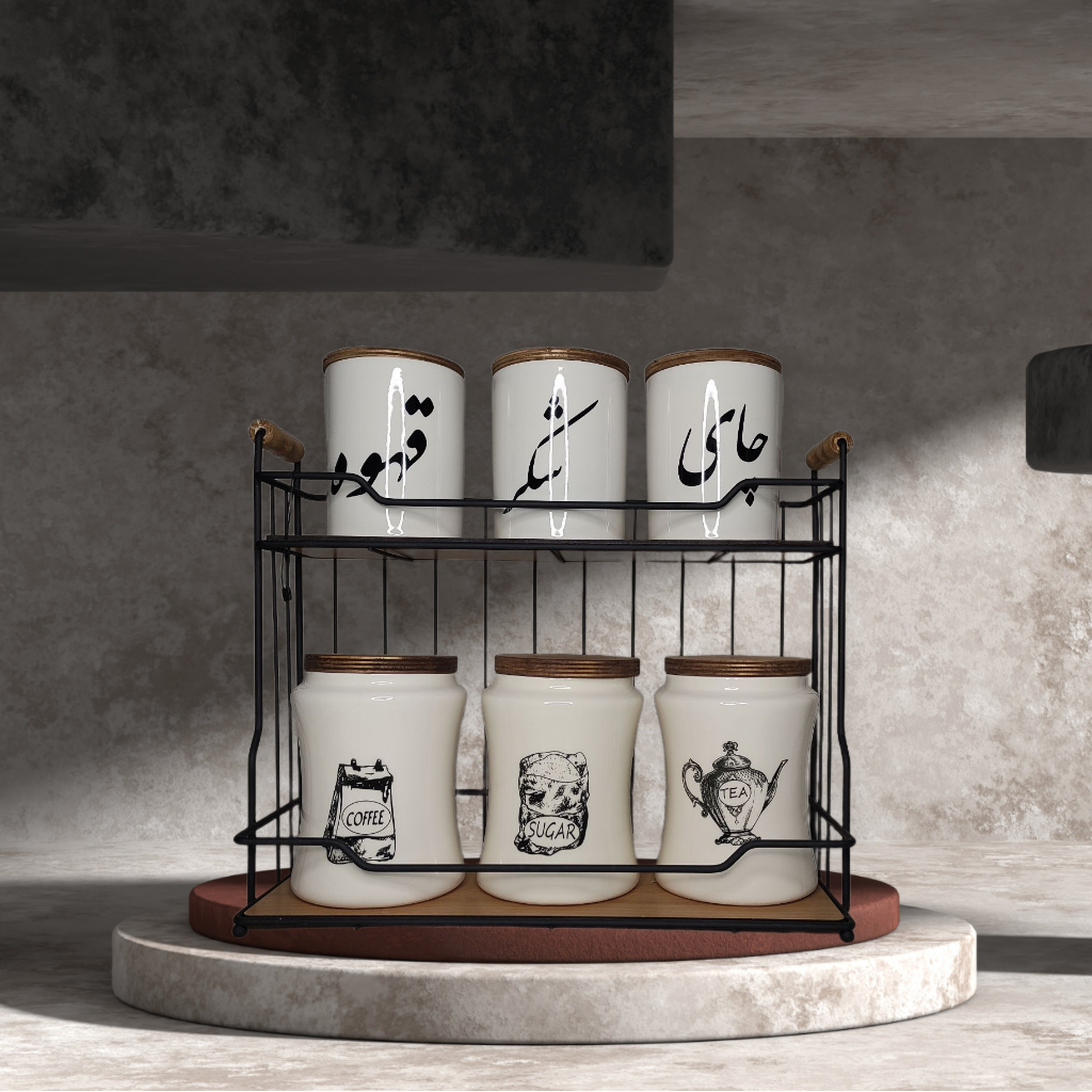 ست شکر و قهوه و چایی