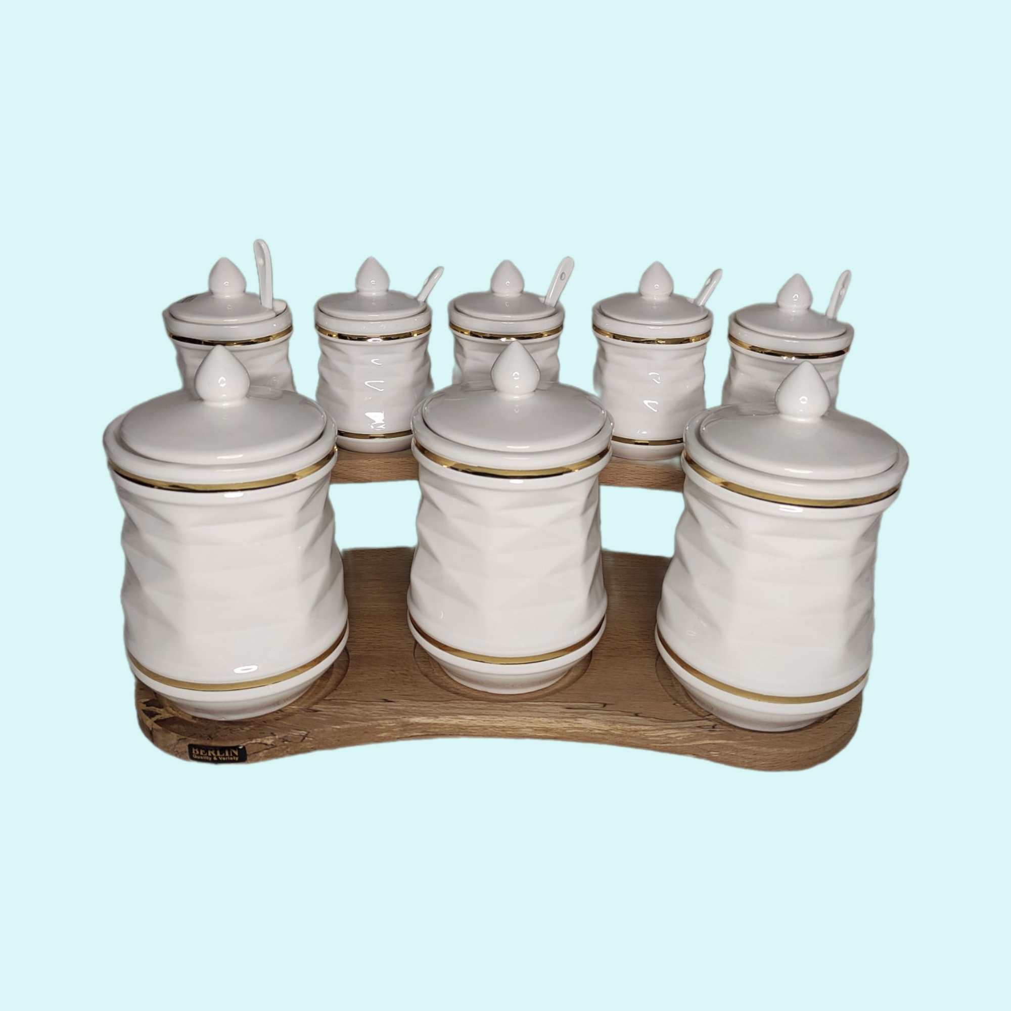 ست شکر و قهوه و چایی 8 پارچه