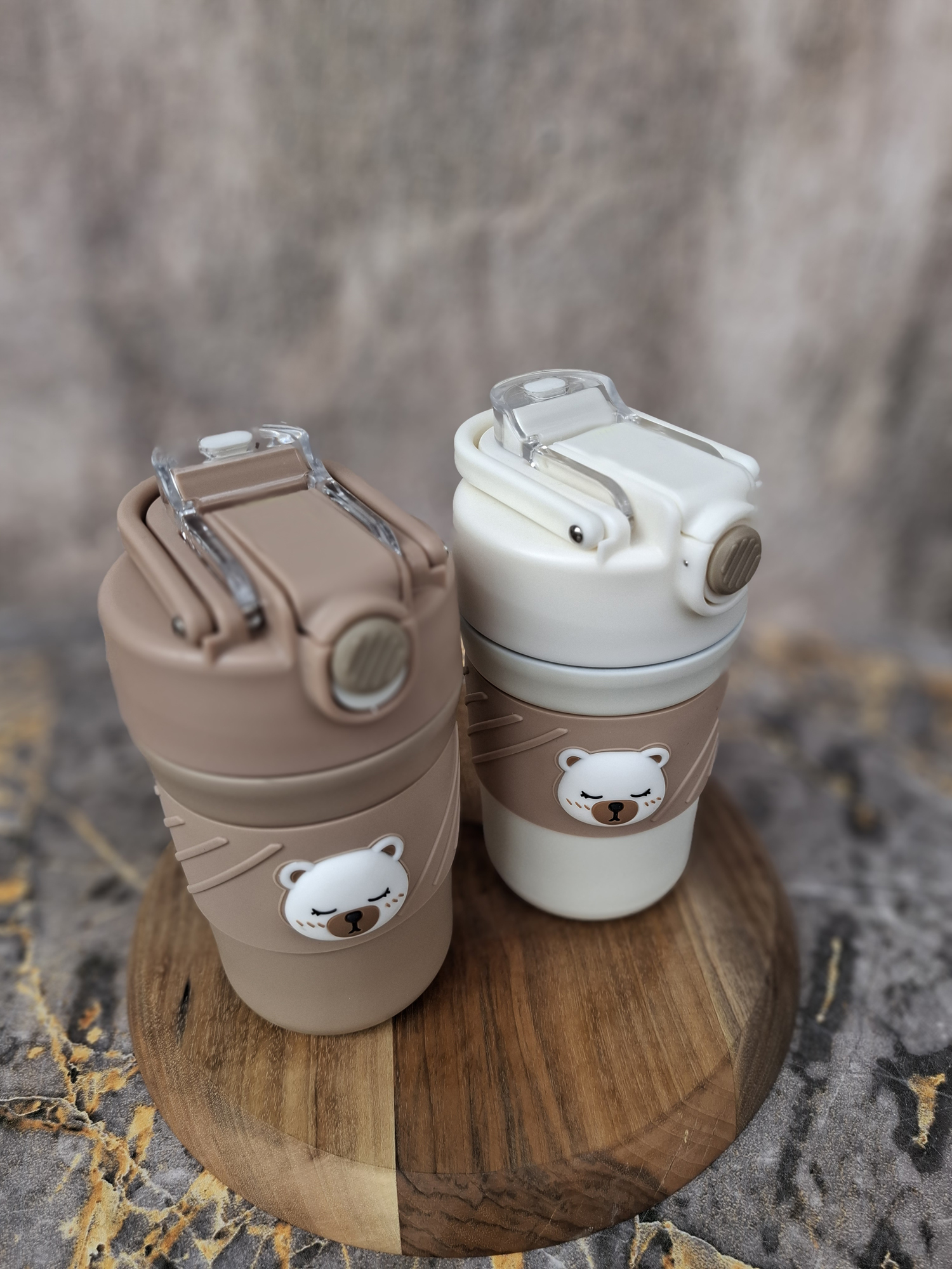 تراول ماگ دو حالته دور سیلیکونی تدی 500 میل