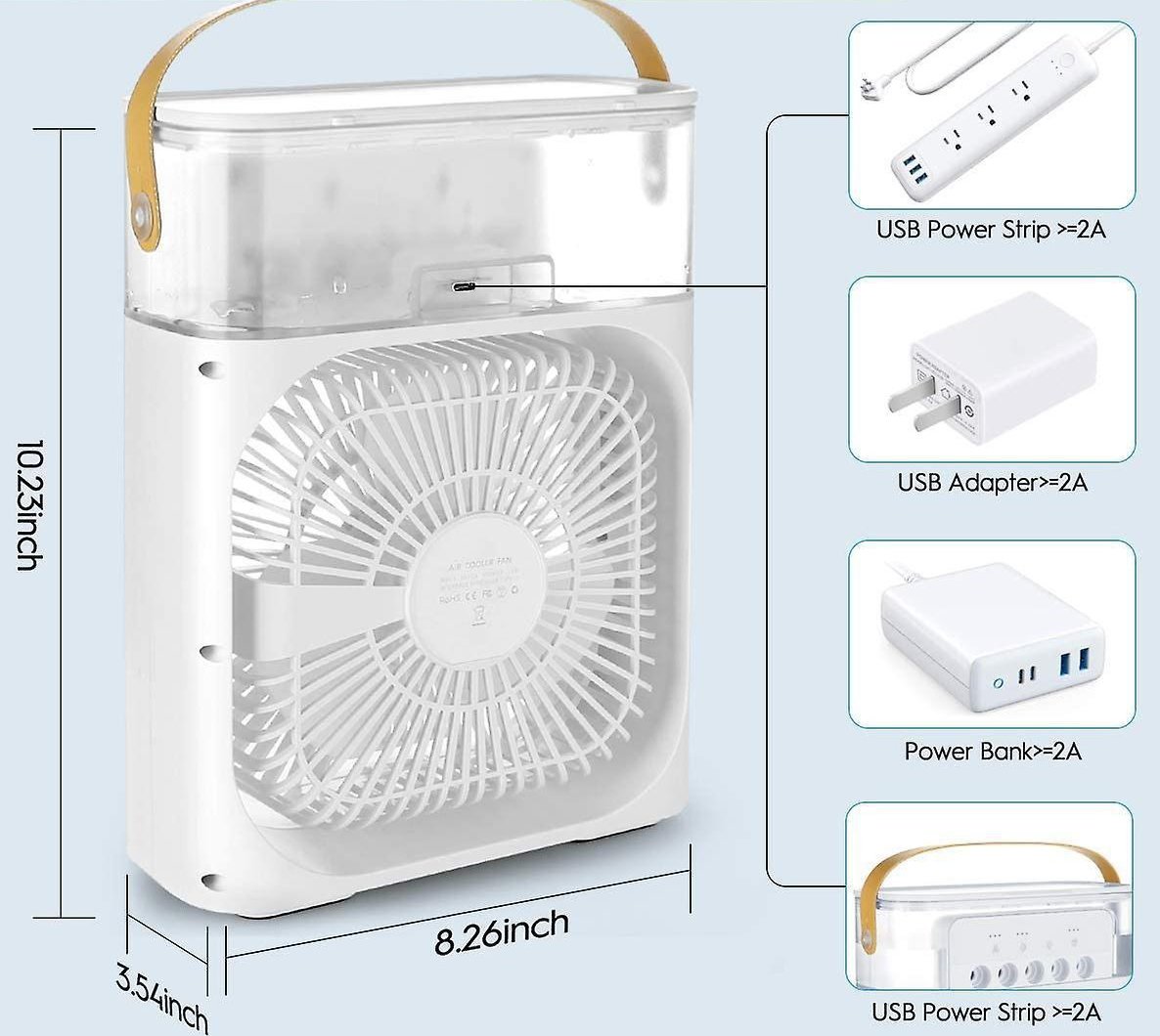 پنکه رو میزی مدل مه پاش دار